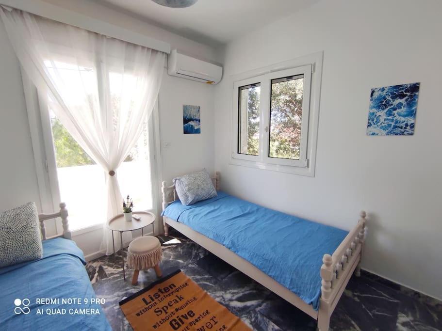 White Villa In Olive Trees And Seaview To Panagia Almiropótamos Exterior foto